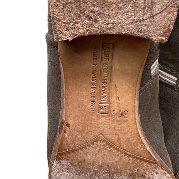 Alberto Fermani Brown Suede Ankle Boots – Made in Italy – Size 37.5 - Picture 7 of 10
